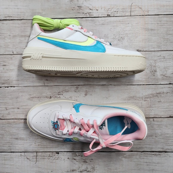 Nike Shoes - Sz 10 WMNS NIKE‎ AF1 PLT.AF.ORM White Baltic Blue DZ5197 100 - New/NoLid